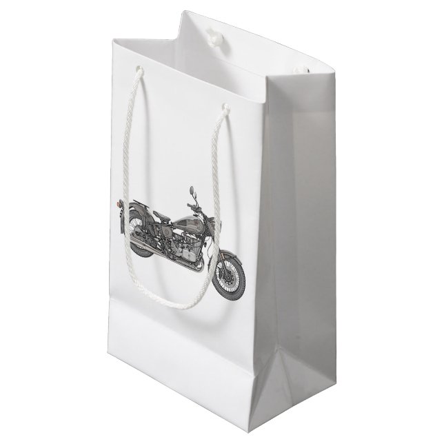 Petit Sac Cadeau Moto d'Ural (Devant Angle)