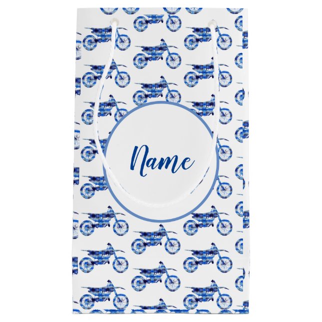 Petit Sac Cadeau Moto motocroos hors route Personnalisé (Devant)