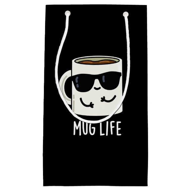 Petit Sac Cadeau Mug Life amusant Mug Pun (Devant)