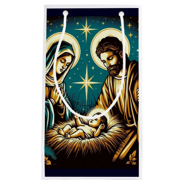Petit Sac Cadeau Nativité (Devant)