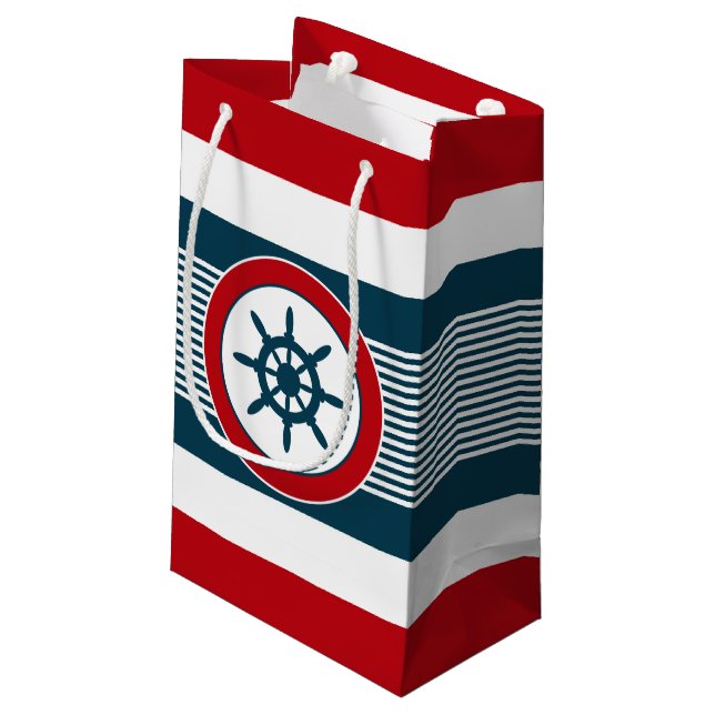 Petit Sac Cadeau Nautical design (Dos Angle)