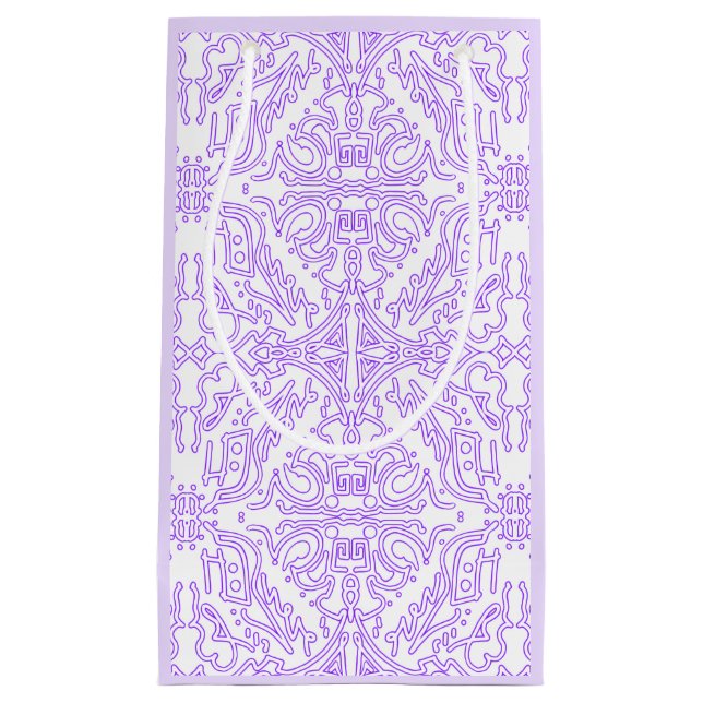 Petit Sac Cadeau Nébuleuse Mystique Lilas (Devant)