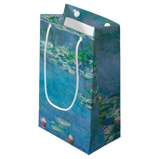 Petit Sac Cadeau Nénuphars de Claude Monet Fine Art Painting (Devant Angle)