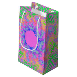 Petit Sac Cadeau Neon Rainbow Sunburst