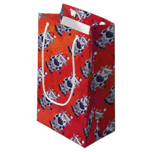 Petit Sac Cadeau Noël à la vache