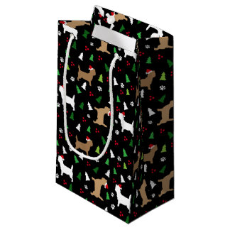 Petit Sac Cadeau Noël Cairn Terrier Chien Howliday Tree