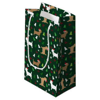 Petit Sac Cadeau Noël Cairn Terrier Chiens de vacances Cairns