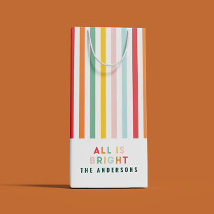 Petit Sac Cadeau Noel de famille simple et moderne