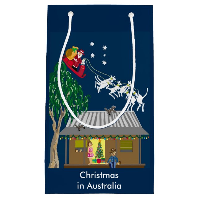 Petit Sac Cadeau Noël en Australie (Devant)