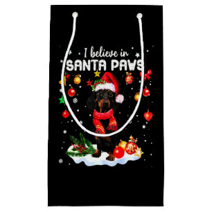 Petit Sac Cadeau Noël mignon Dachshund