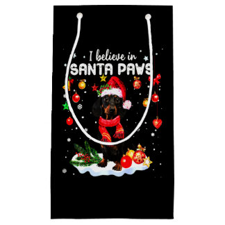 Petit Sac Cadeau Noël mignon Dachshund