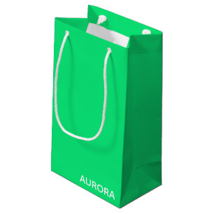 Petit Sac Cadeau Nom de couleur verte Aurora