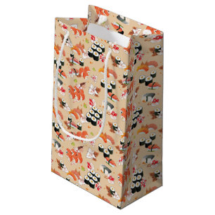 Petit Sac Cadeau Nourriture japonaise : Motif 3 de sushi