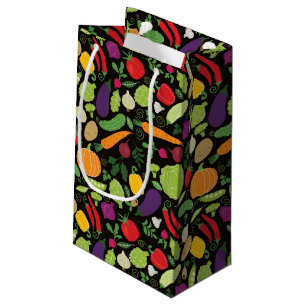Petit Sac Cadeau Nourriture sur un arrière - plan noir