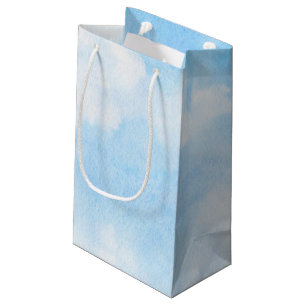Petit Sac Cadeau Nuages d'aquarelle et arrière - plan de ciel