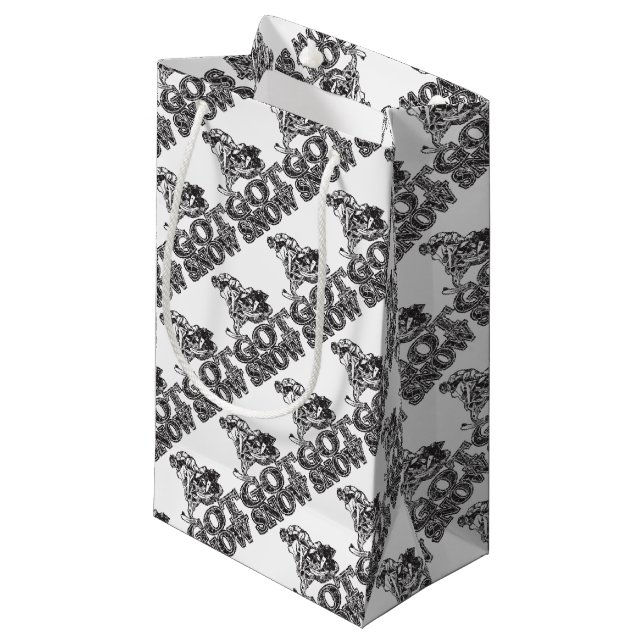 Petit Sac Cadeau Obtention de motoneige (Devant Angle)