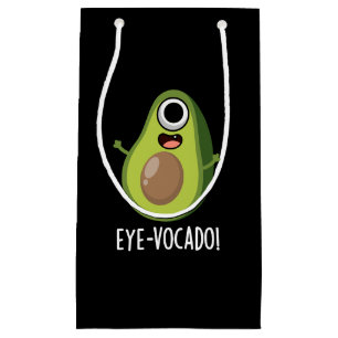 Petit Sac Cadeau Oeil vocado Drôle Avocado Pun Dark BG