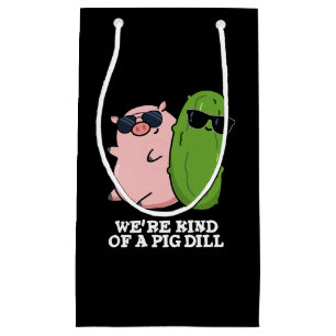 Petit Sac Cadeau On est un peu un chaton à cochon amusant jeu de mo