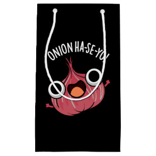 Petit Sac Cadeau Onion Ha-se-yo Funny Pun coréen foncé BG