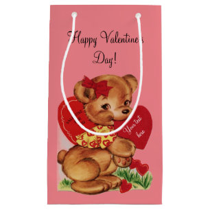 Petit Sac Cadeau Ours vintage de Valentine