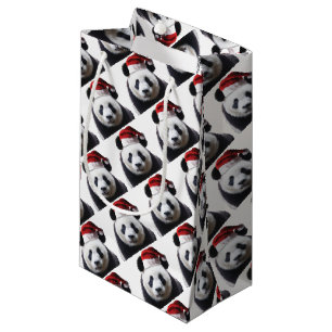 Petit Sac Cadeau Panda-Père Noël-2
