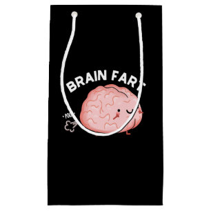Petit Sac Cadeau Panier de cerveau amusant Anatomie Pun foncé BG
