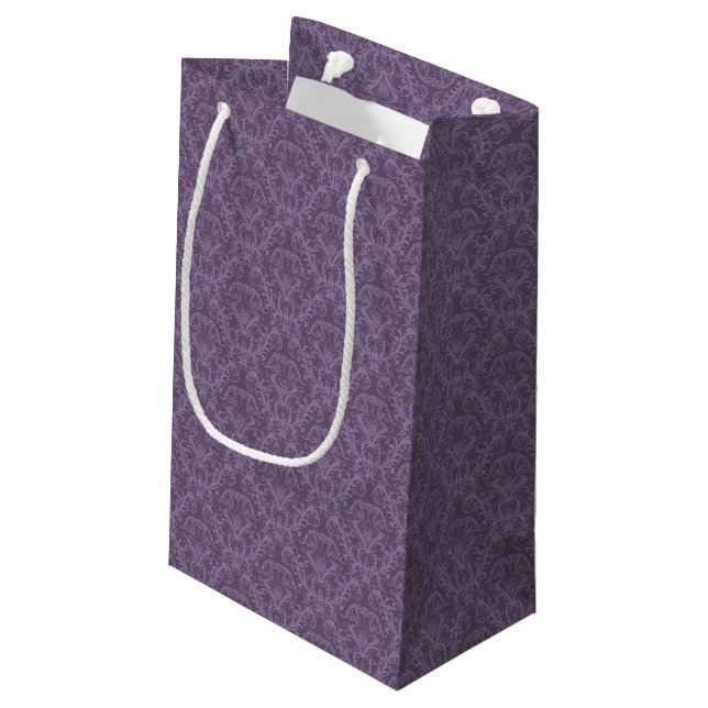 Petit Sac Cadeau Papier peint pourpre de luxe (Dos Angle)