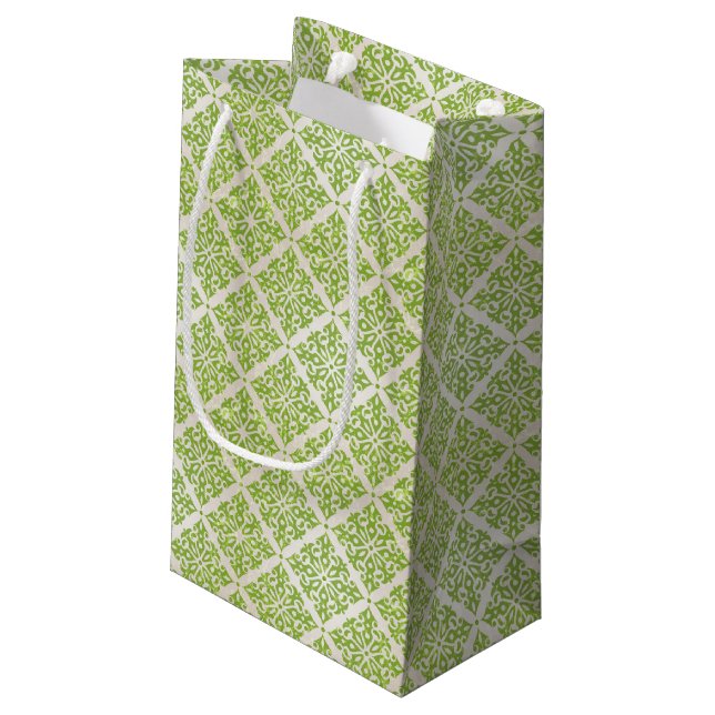 Petit Sac Cadeau Papier peint vintage (Dos Angle)
