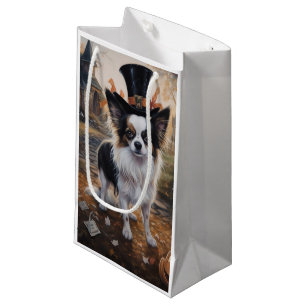 Petit Sac Cadeau Papillon Citrouille Halloween effroi
