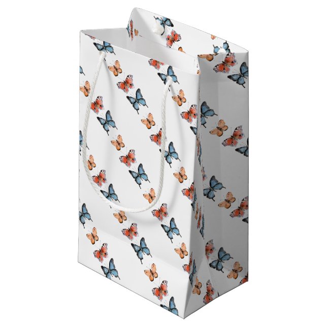 Petit Sac Cadeau Papillons (Devant Angle)