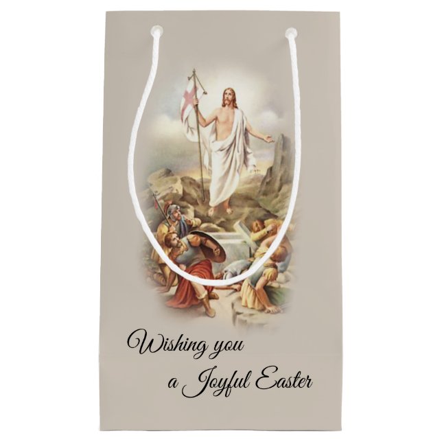 Petit Sac Cadeau Pâques | Pascha Résurrection de Jésus (Devant)