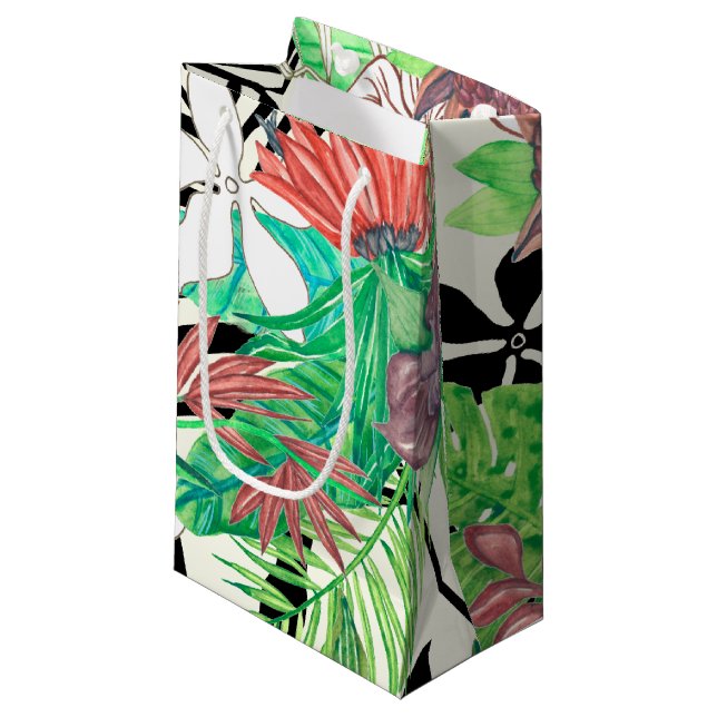 Petit Sac Cadeau Paradis floral II (Devant Angle)