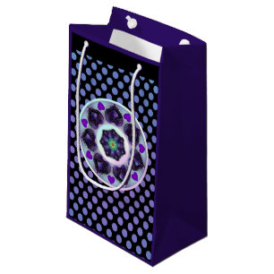 Petit Sac Cadeau Parapluie violet & coeurs .7