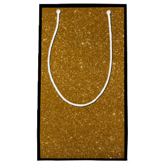 Petit Sac Cadeau Parties scintillantes d'or