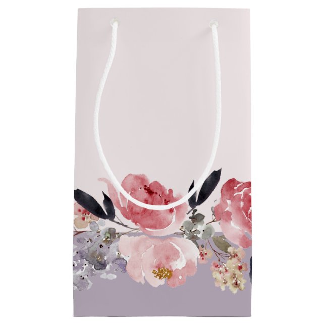 Petit Sac Cadeau Pastel Peony (Devant)