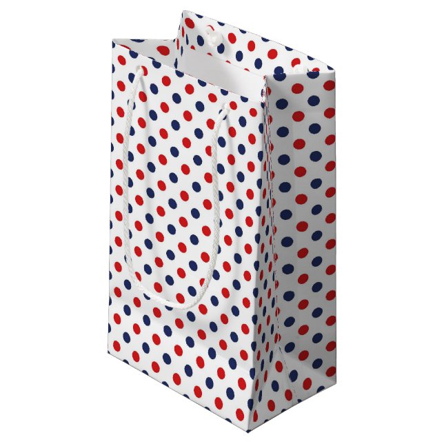 Petit Sac Cadeau Patriotic Dots Gift Bag (Devant Angle)