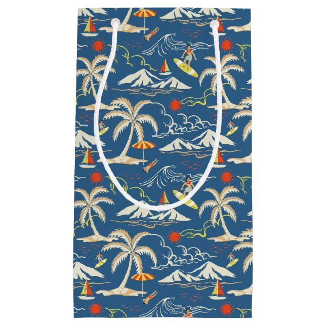Petit Sac Cadeau Patters tropicaux (Devant)