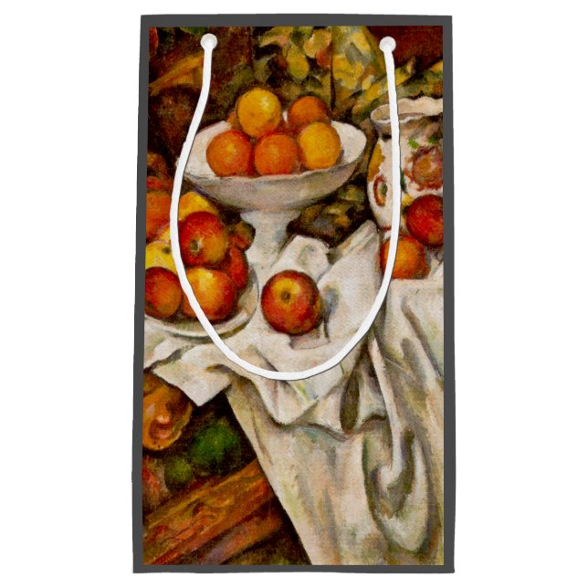 Petit Sac Cadeau Paul Cezanne Pommes Oranges Impressionnisme (Devant)
