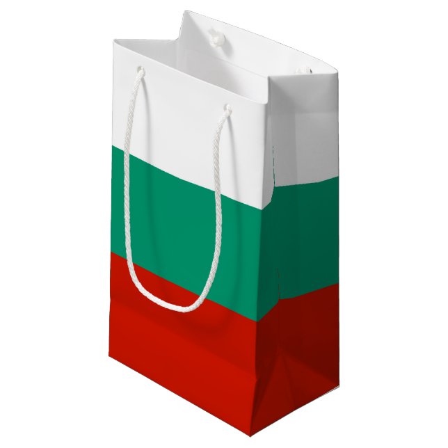 Petit Sac Cadeau pavillon de la Bulgarie (Devant Angle)