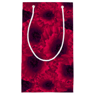 Petit Sac Cadeau Pavot rouge, pavot