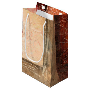 Petit Sac Cadeau Paysage rouge abstrait