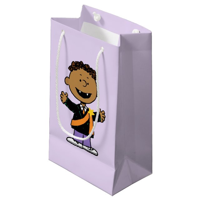 Petit Sac Cadeau Peanuts | Franklin Halloween Vampire (Devant Angle)