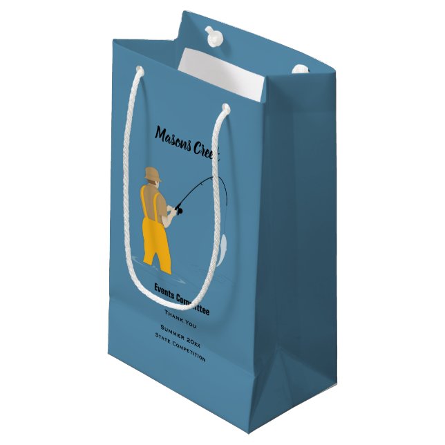 Petit Sac Cadeau Pêche (Devant Angle)