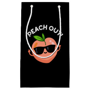 Petit Sac Cadeau Pêcher Funky Fruit Pun Dark BG