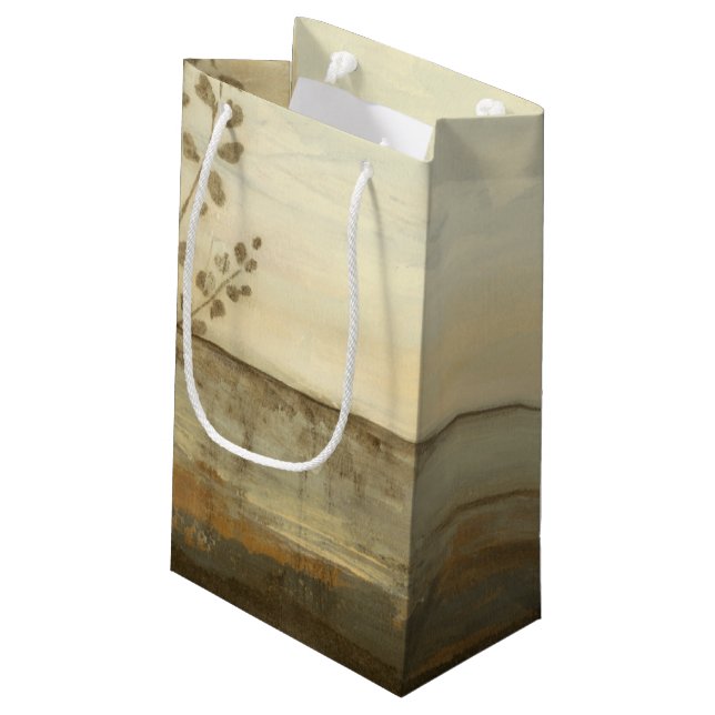 Petit Sac Cadeau Peinture à l'huile de paysage moderne Sunset (Dos Angle)