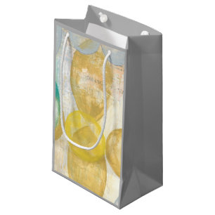 Petit Sac Cadeau Peinture abstraite moderne sur le papier journal