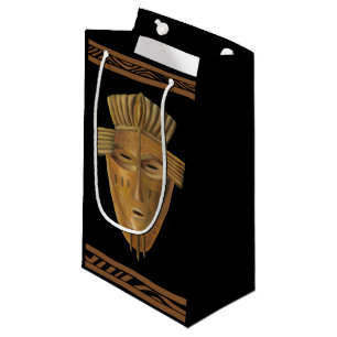 Petit Sac Cadeau Peinture africaine de masque par Chariklia Zarris