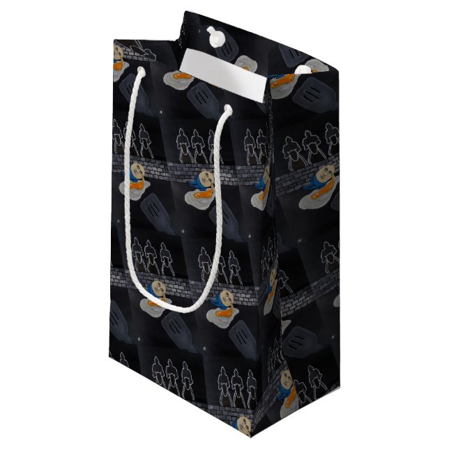 Petit Sac Cadeau Peinture Broken Then Fried d'Alfred Fox (Devant Angle)
