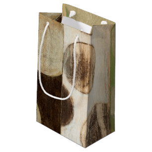 Petit Sac Cadeau Peinture du bois de panneau de ton de la terre
