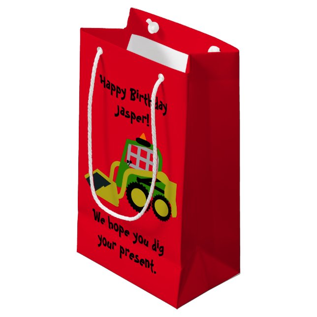 Petit Sac Cadeau Pelle Bobcat (Devant Angle)